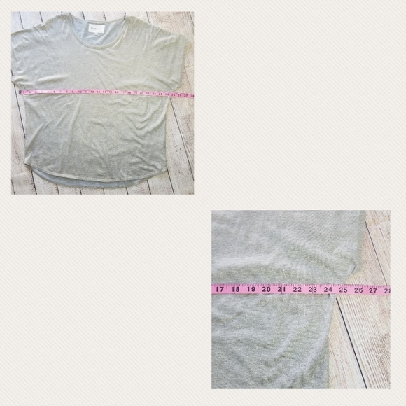 Sz L Two by Vince Camuto Gold Foiled Top - Picture 7 of 8